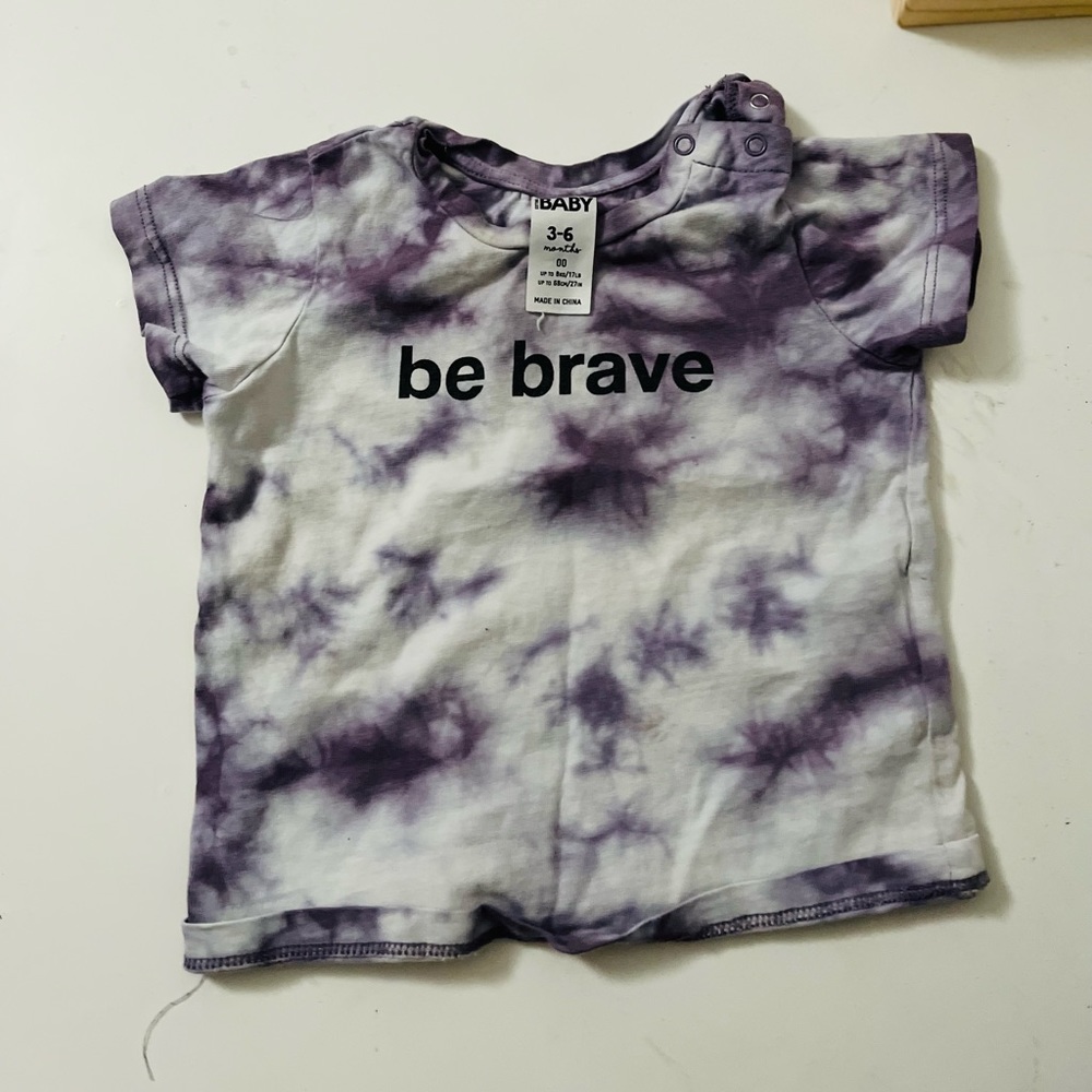 Tie Dye Gender Neutral Baby Tee Shirt